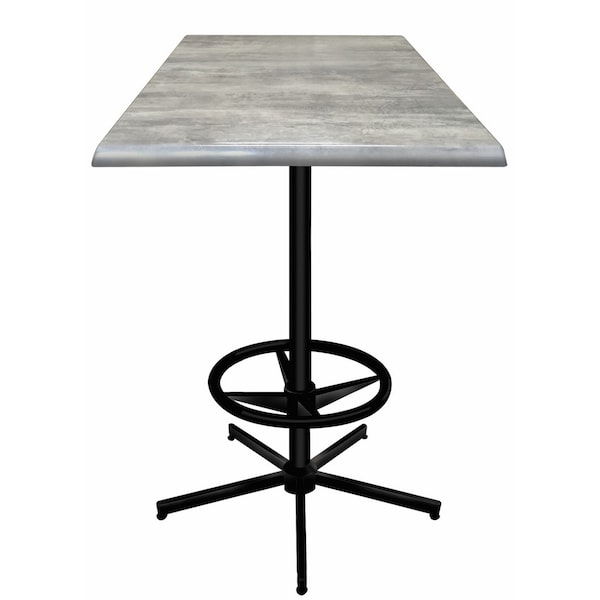 42" Tall In/Outdoor All-Season Table, 36" x 36" Square Greystone Top